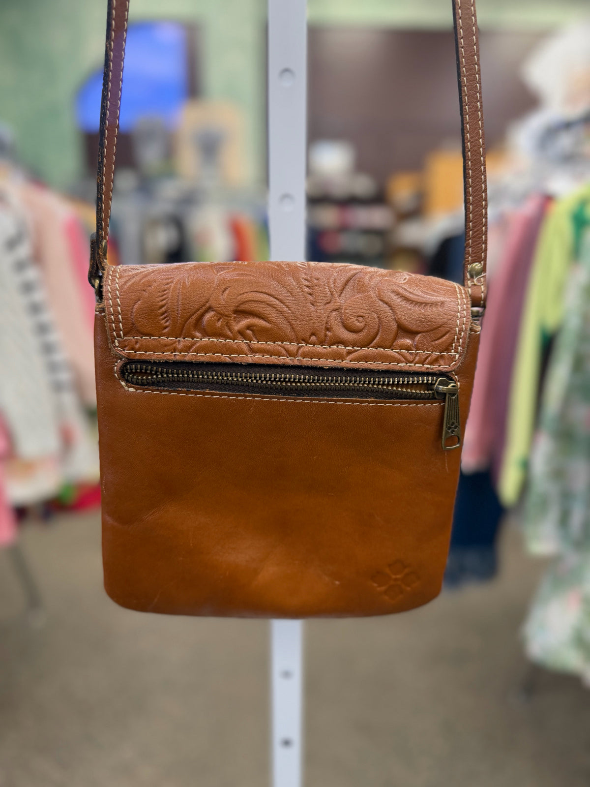 Pre-owned PATRICIA NASH Brown Crossbody Designer Purse
