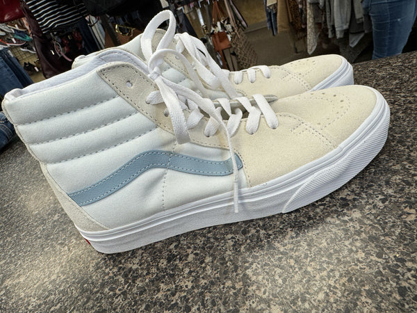 New with Tag VANS Cream Light Blue Size 7 Sneaker