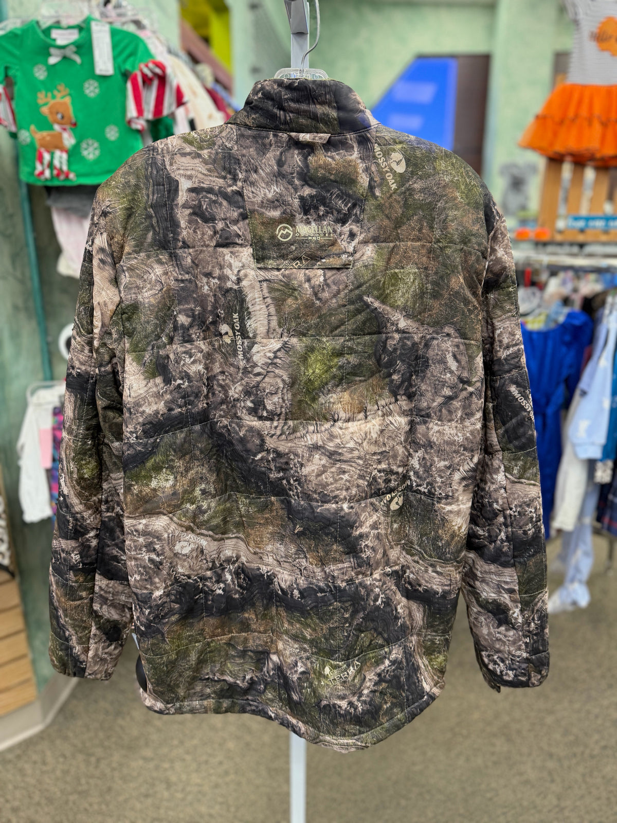 Pre-owned MAGELLAN Camouflage Green Men Size S Long Sleeve Mens Jacket