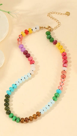 New Zenana Green Brown Necklace