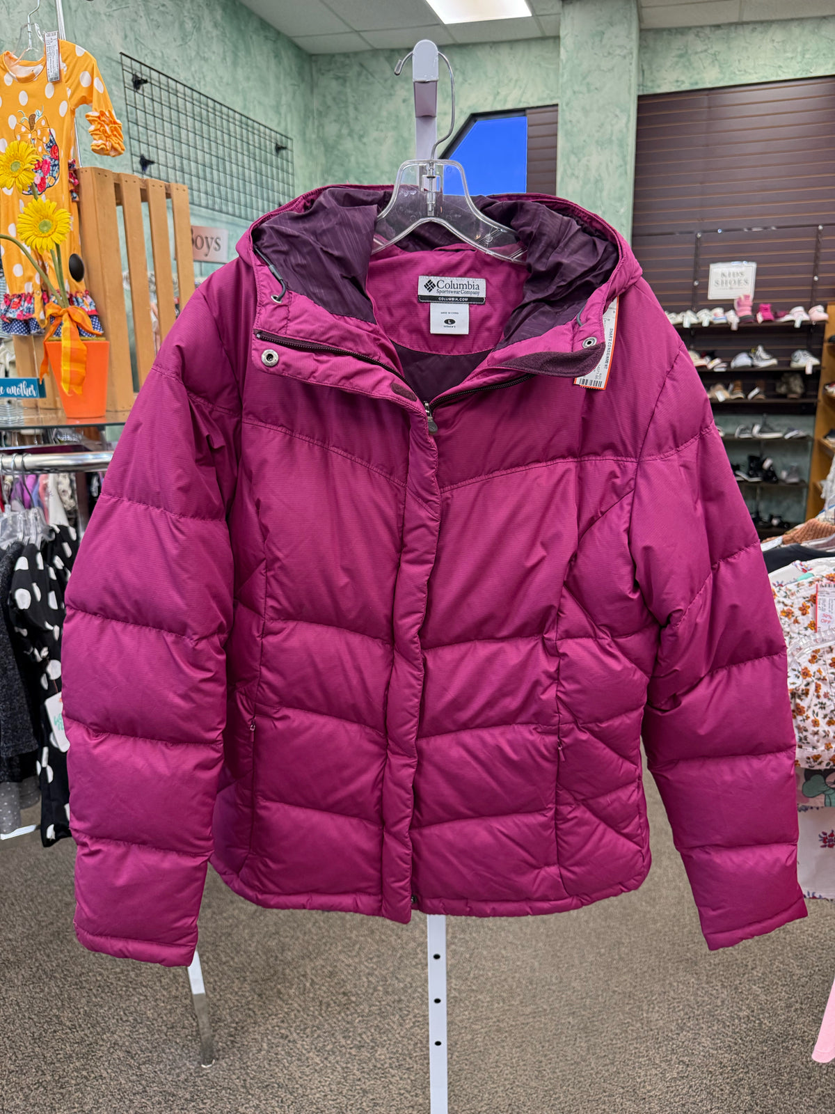 Pre-owned COLUMBIA Dark purple Size: L Long Sleeve Designer Jacket