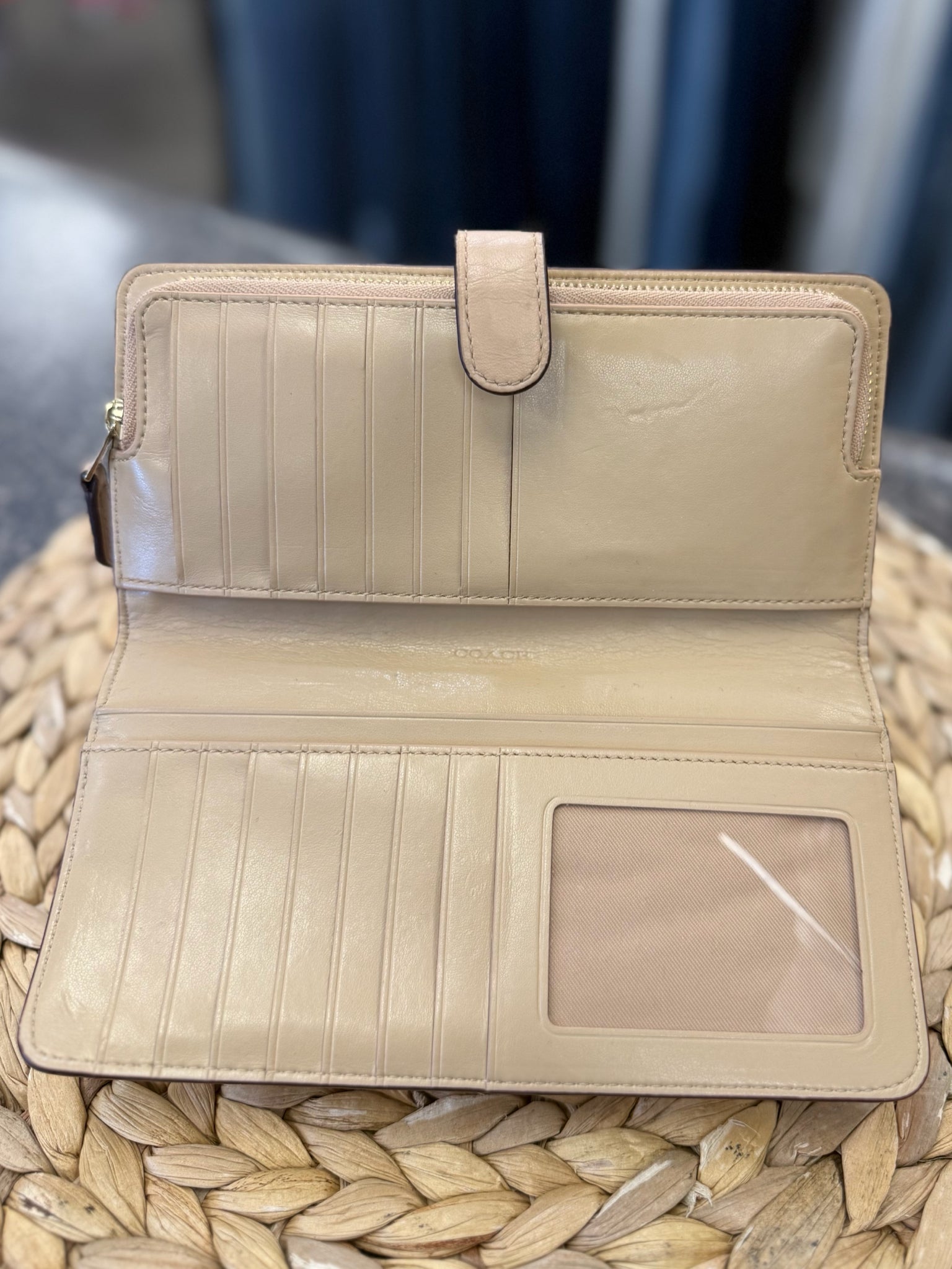 Pre-owned COACH Tan Designer Wallet