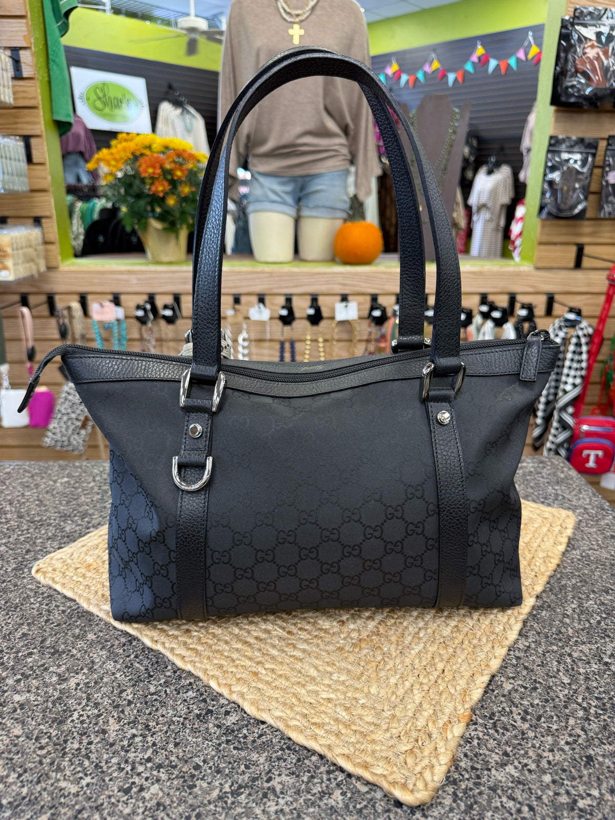 Pre-owned GUCCI Black Tote Designer Purse