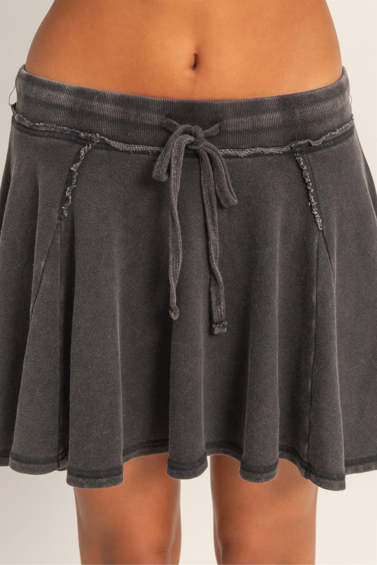 New DOUBLE ZERO Black Wash Size: S Skort