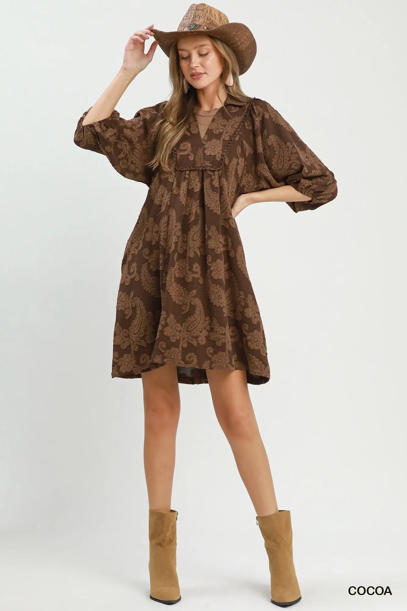 New UMGEE Brown Size Small Short Sleeve Dress