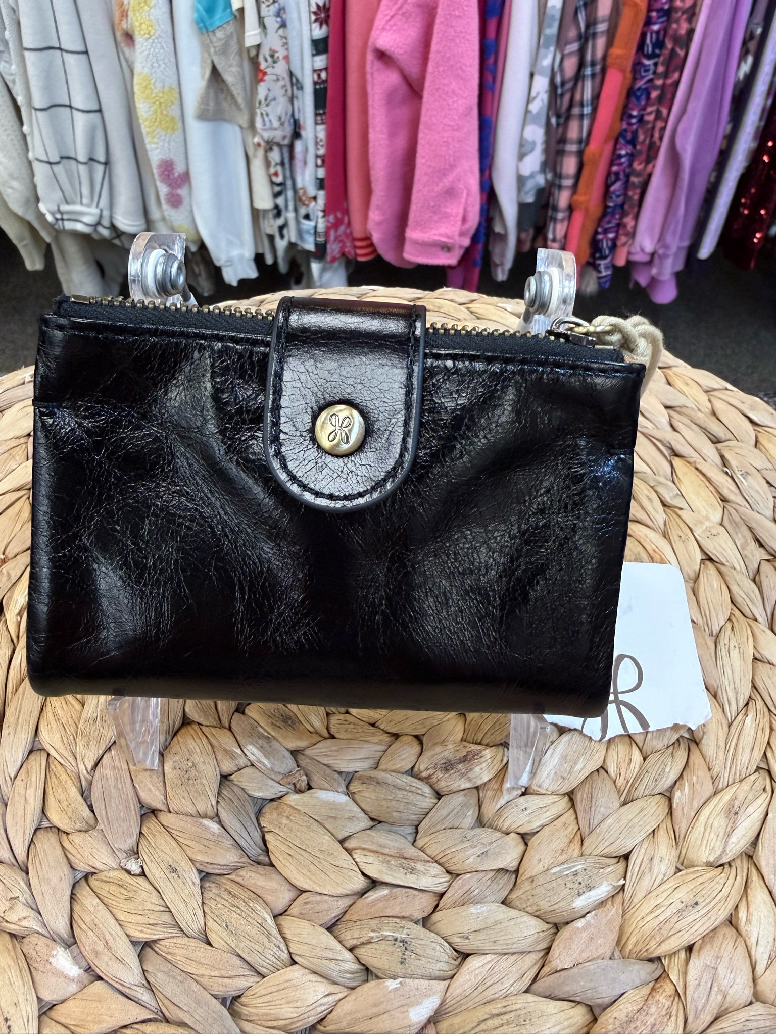 New with Tag HOBO Black WALLET SIZE Small Wallet