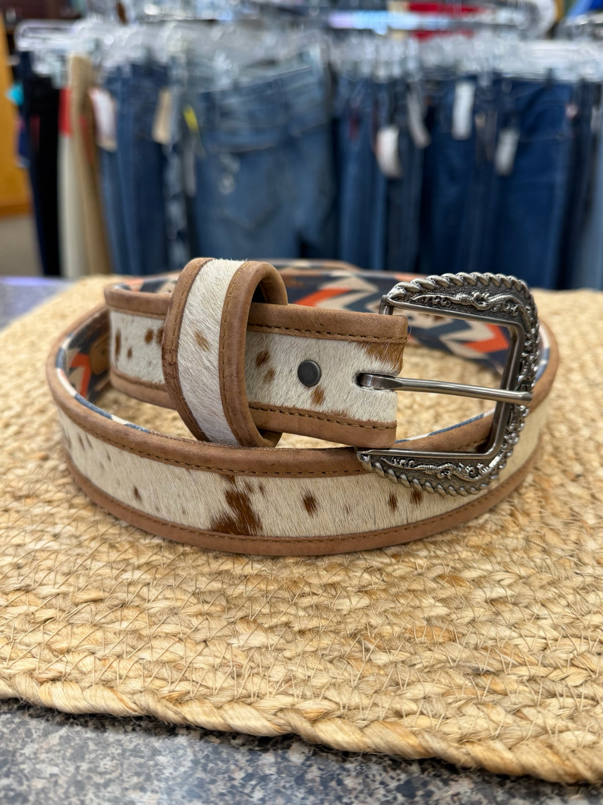 Pre-owned RANK 45 Cowhide Mens Size 34 Mens Belt