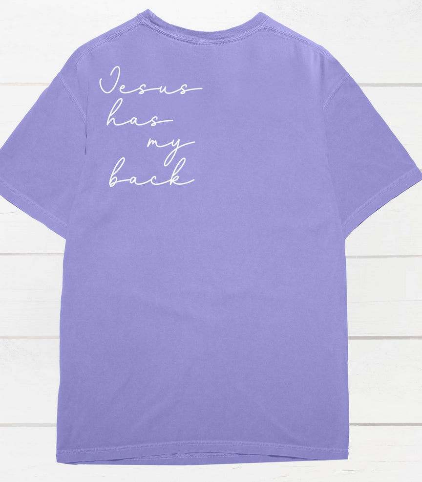 New Faith Life Christian Violet Size S Short Sleeve Tee