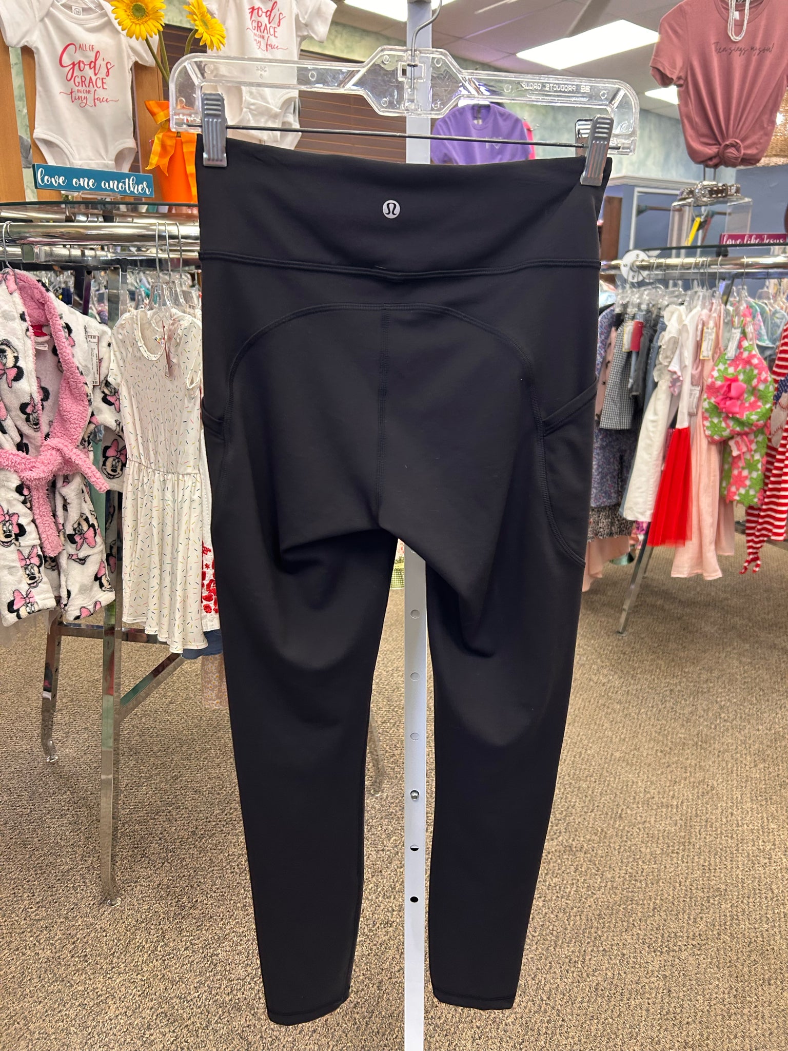 Pre-owned Lululemon Black Size: 6 Designer Legging