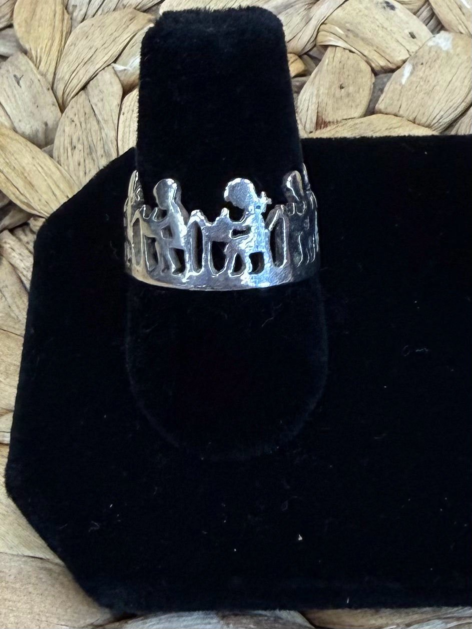 Pre-owned JAMES AVERY STERLING SILVER Ring Size 5 Designer Ring