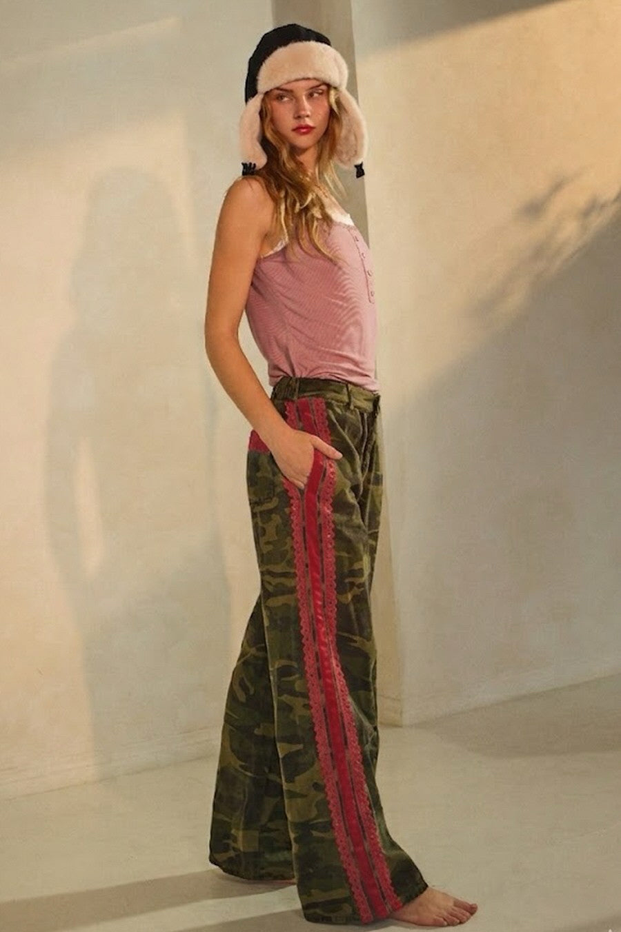 New ODDI Camouflage Red Trim Size Small Pants