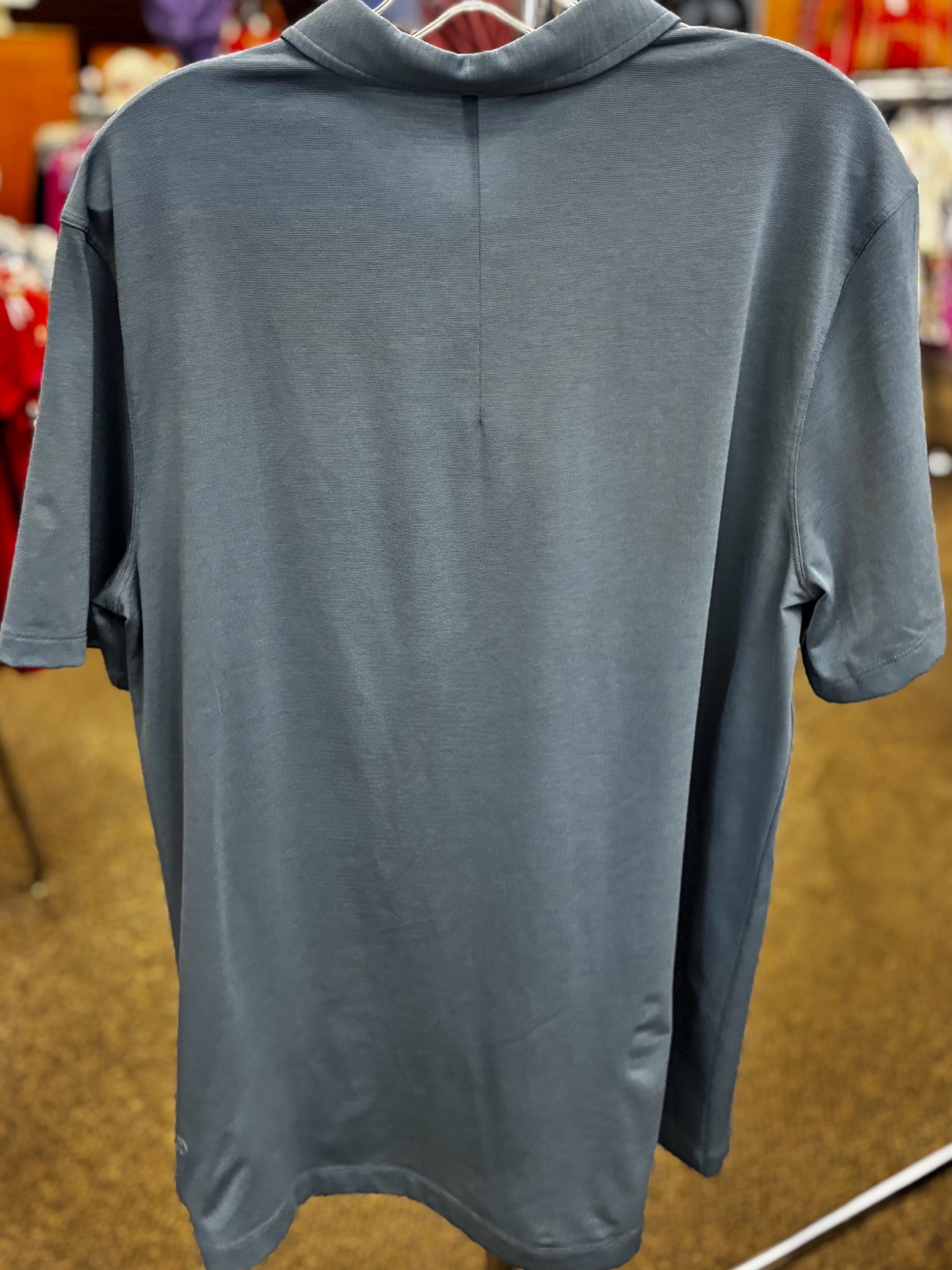 Pre-owned Lululemon Blue blend Men Size L Short Sleeve MENS Shirts