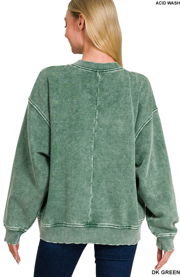 New Zenana Dark green Size M/L Long Sleeve Sweatshirt