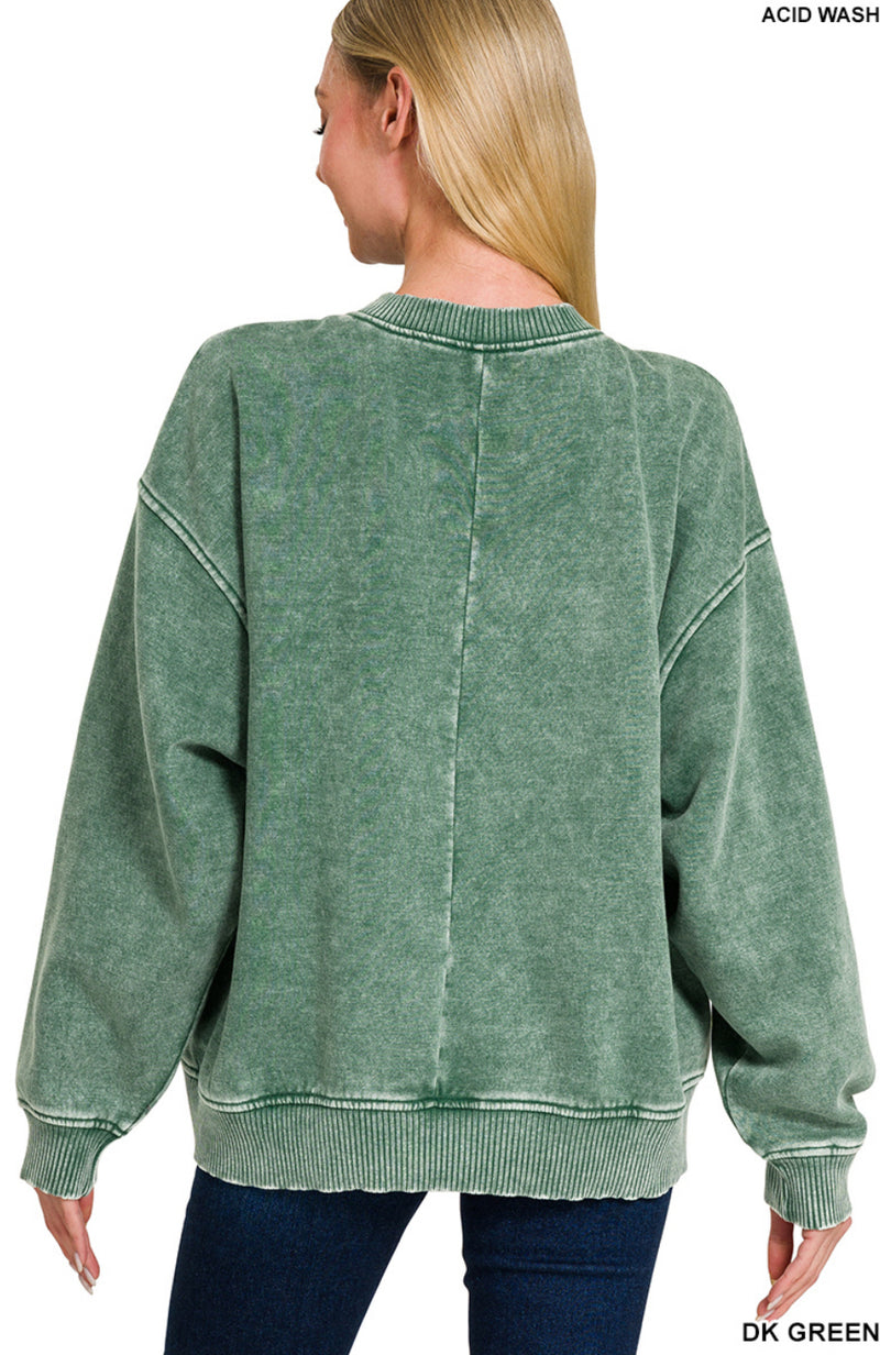 New Zenana Dark green Size M/L Long Sleeve Sweatshirt