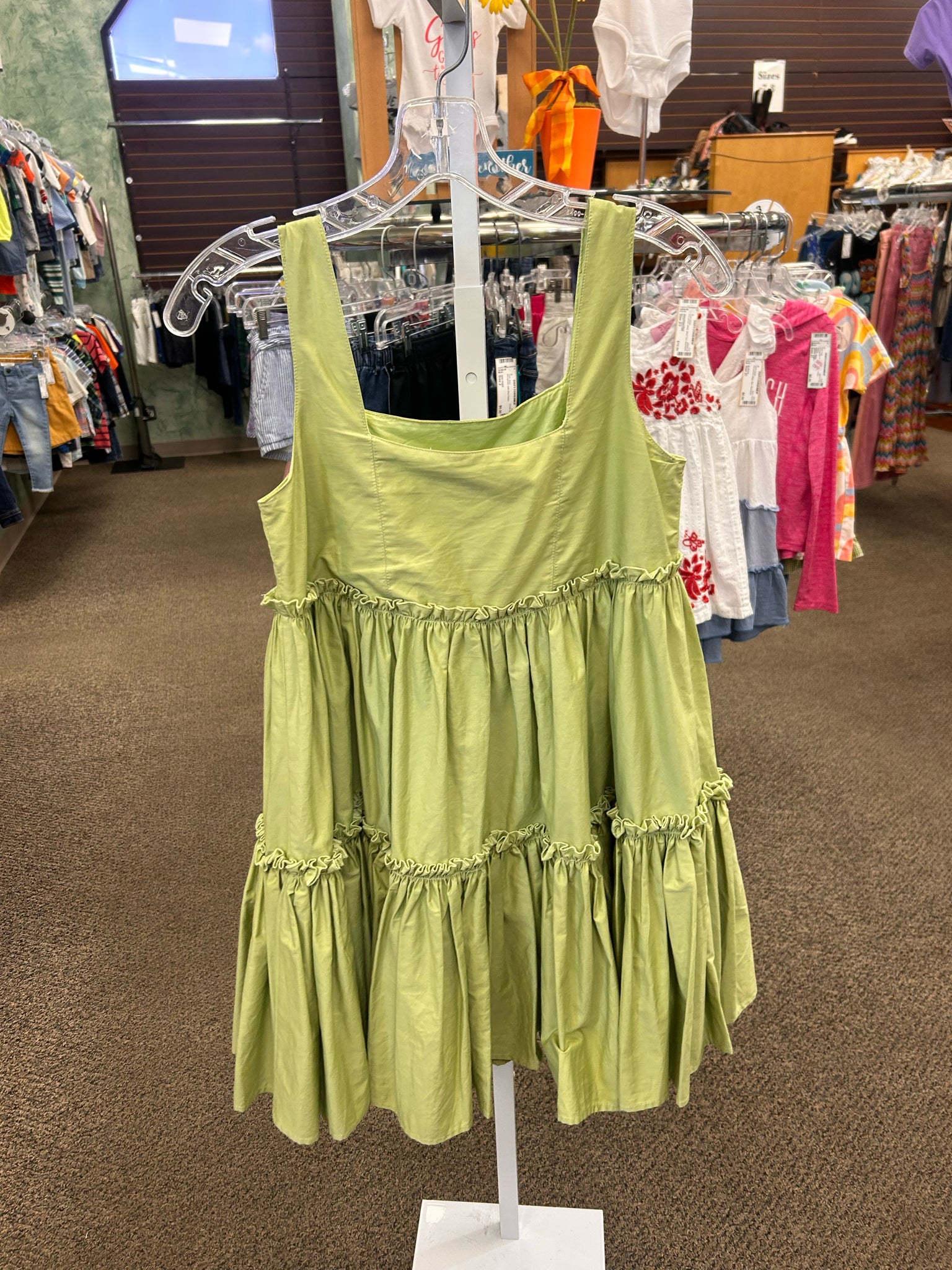 Pre-owned Aureta Light green Size 4/6 Sleeveless Designer Dress
