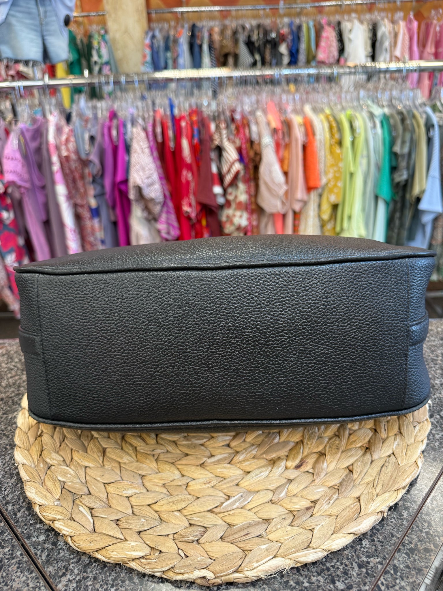 Pre-owned KATE SPADE Black Silver Hardware Crossbody Designer Purse