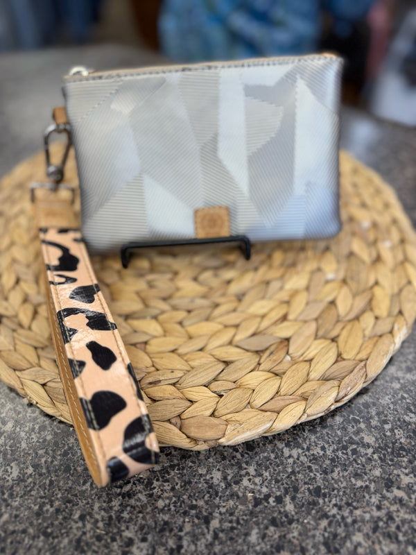 Pre-owned CONSUELA Silver Leopard Designer Wallet