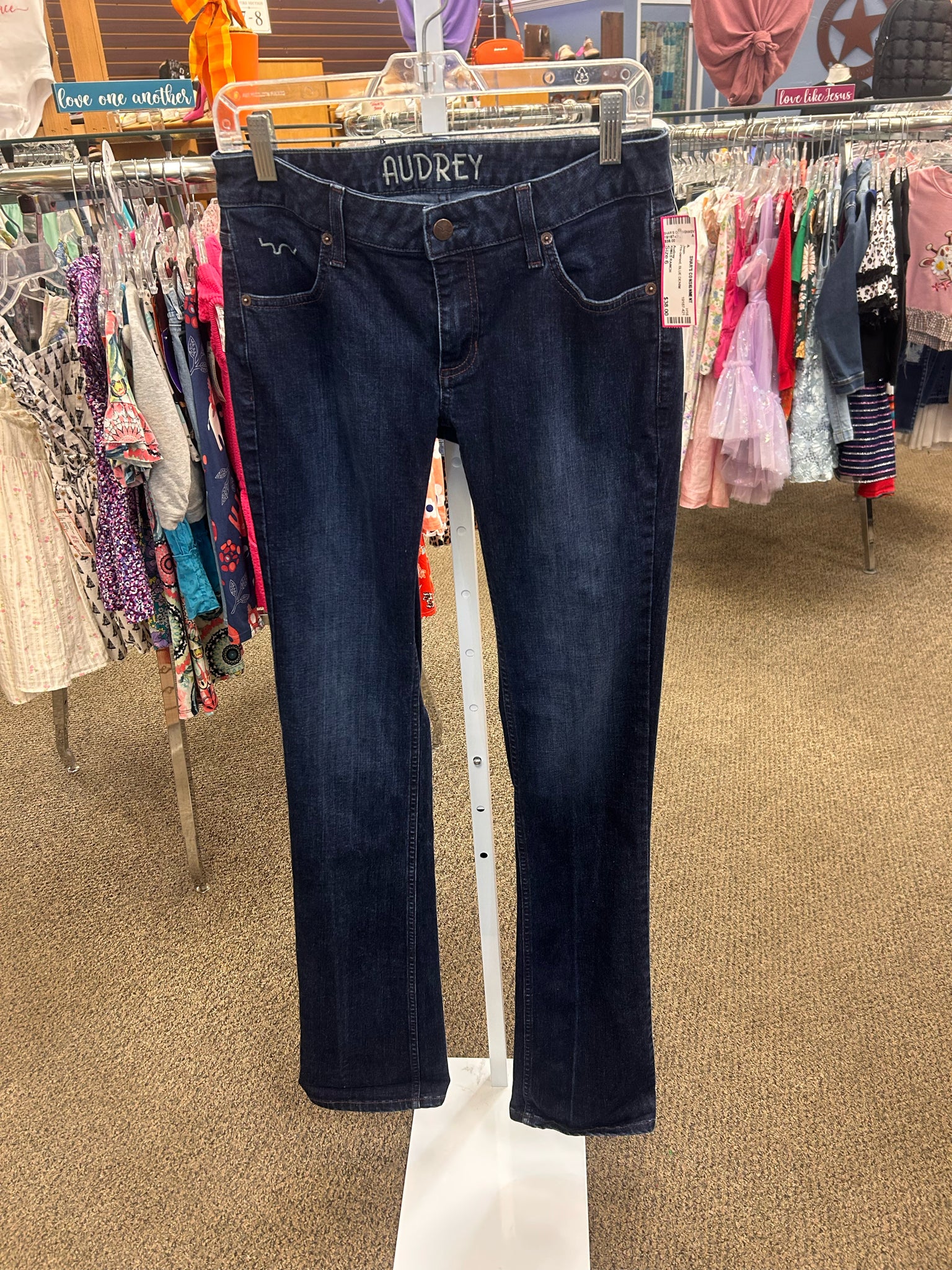 Pre-owned KIMES RANCH BLUE DENIM Size: 6 Jean