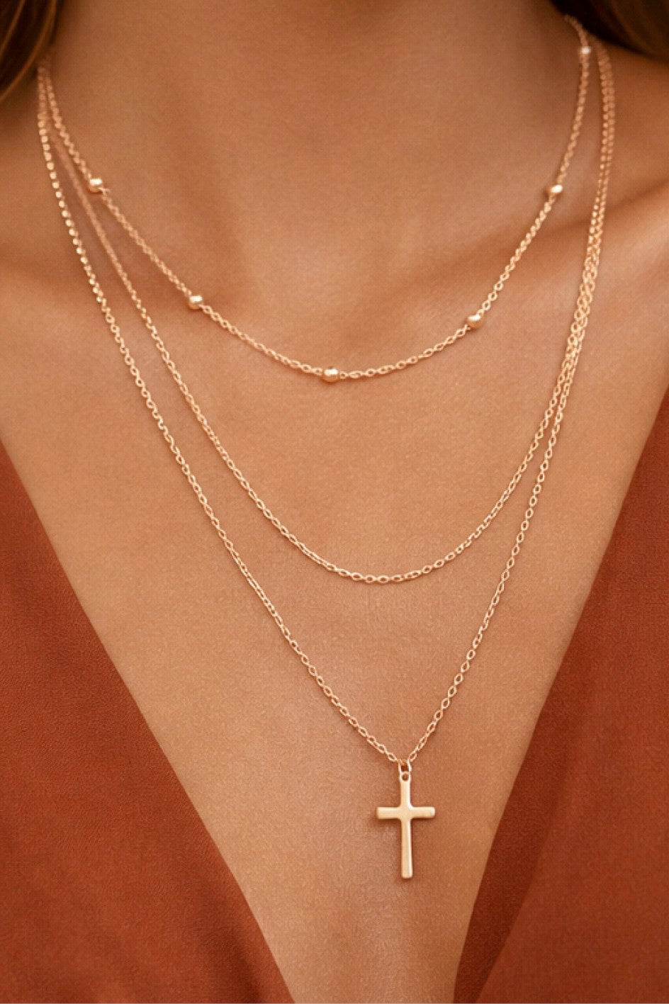New MIA Gold Stainless Steel Necklace