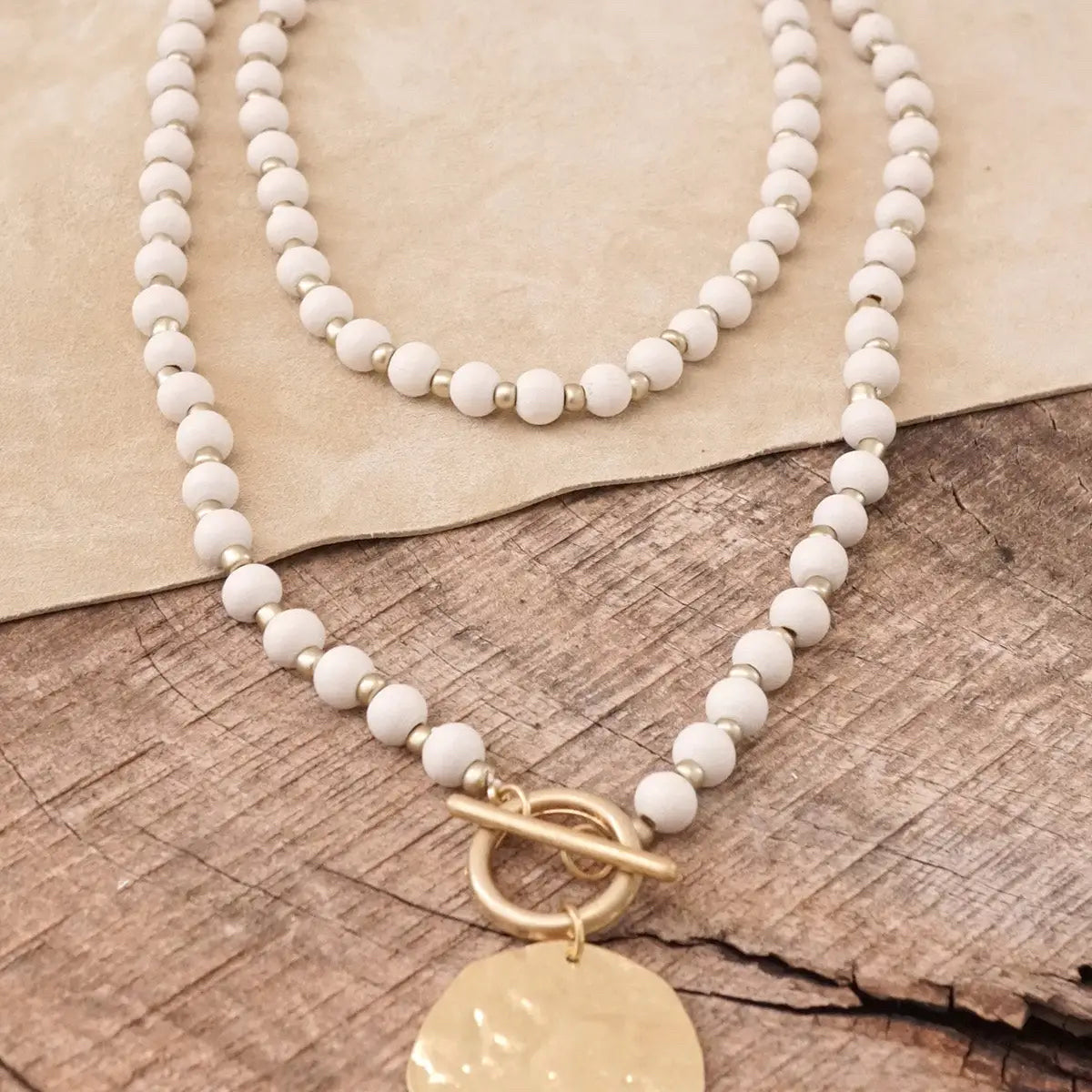 New PENNY Cream Gold Necklace