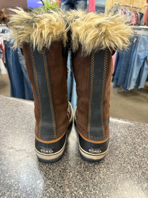 Pre-owned SOREL Black Brown Size 8 Boot