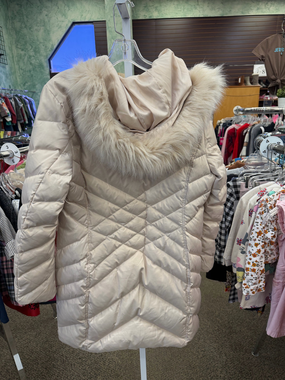 Pre-owned KENNETH COLE Cream Size L Long Sleeve Coat