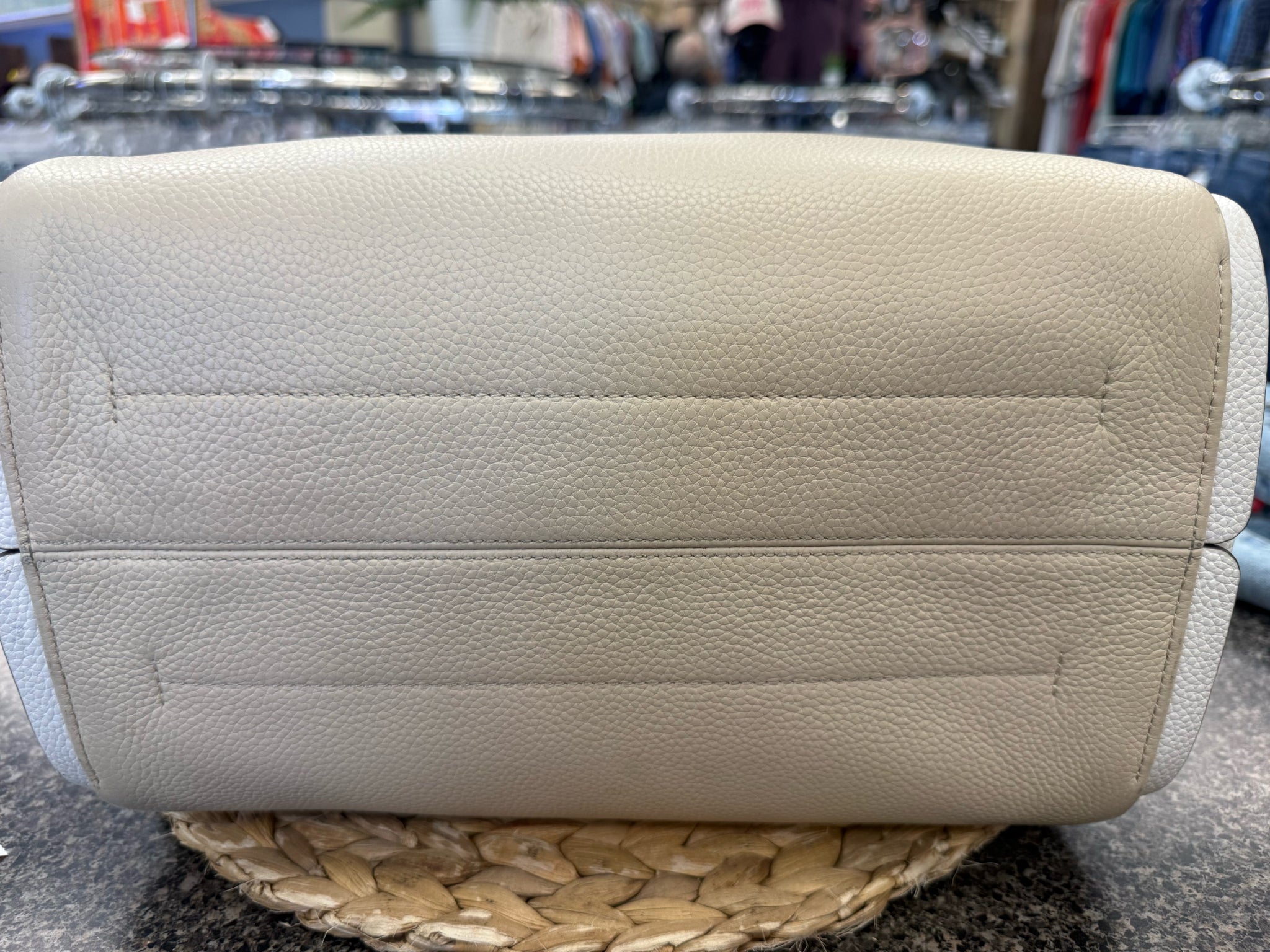 Pre-owned KATE SPADE Cream Tan Shoulder Designer Purse