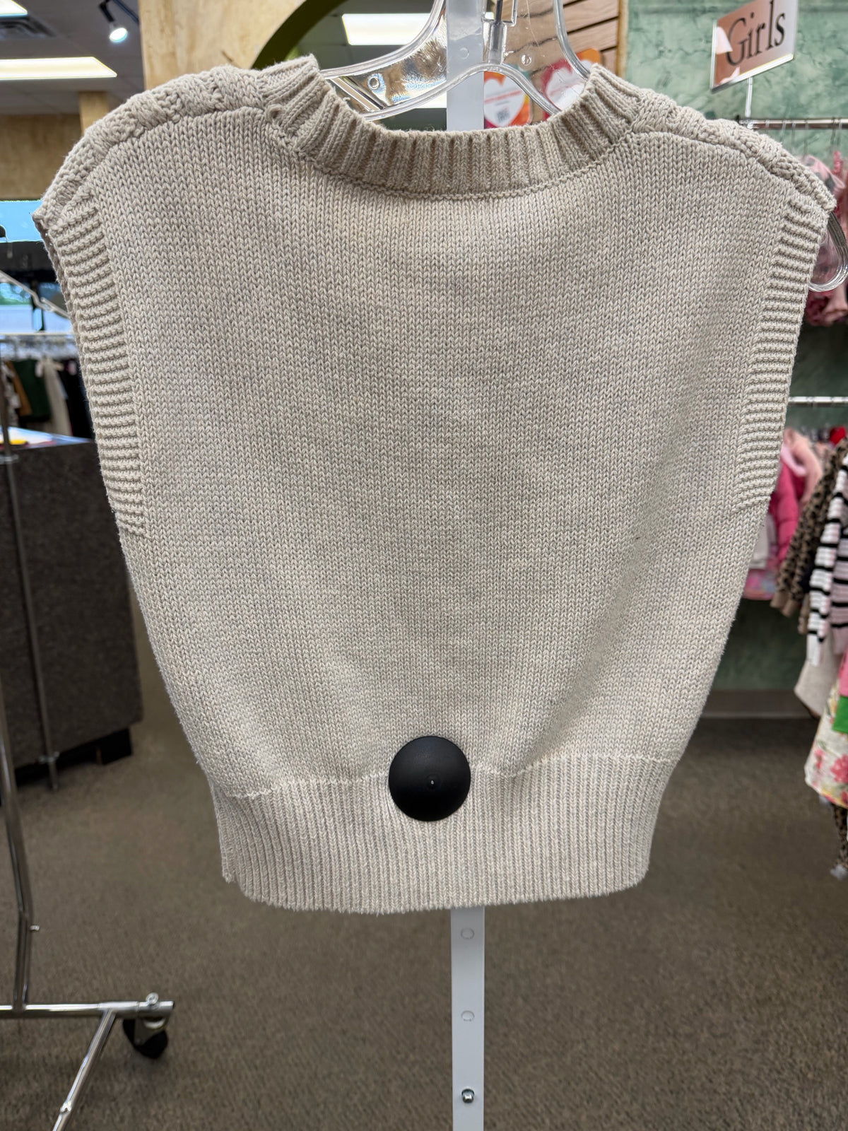 Pre-owned PURE Cream Size XS Sleeveless Sweater