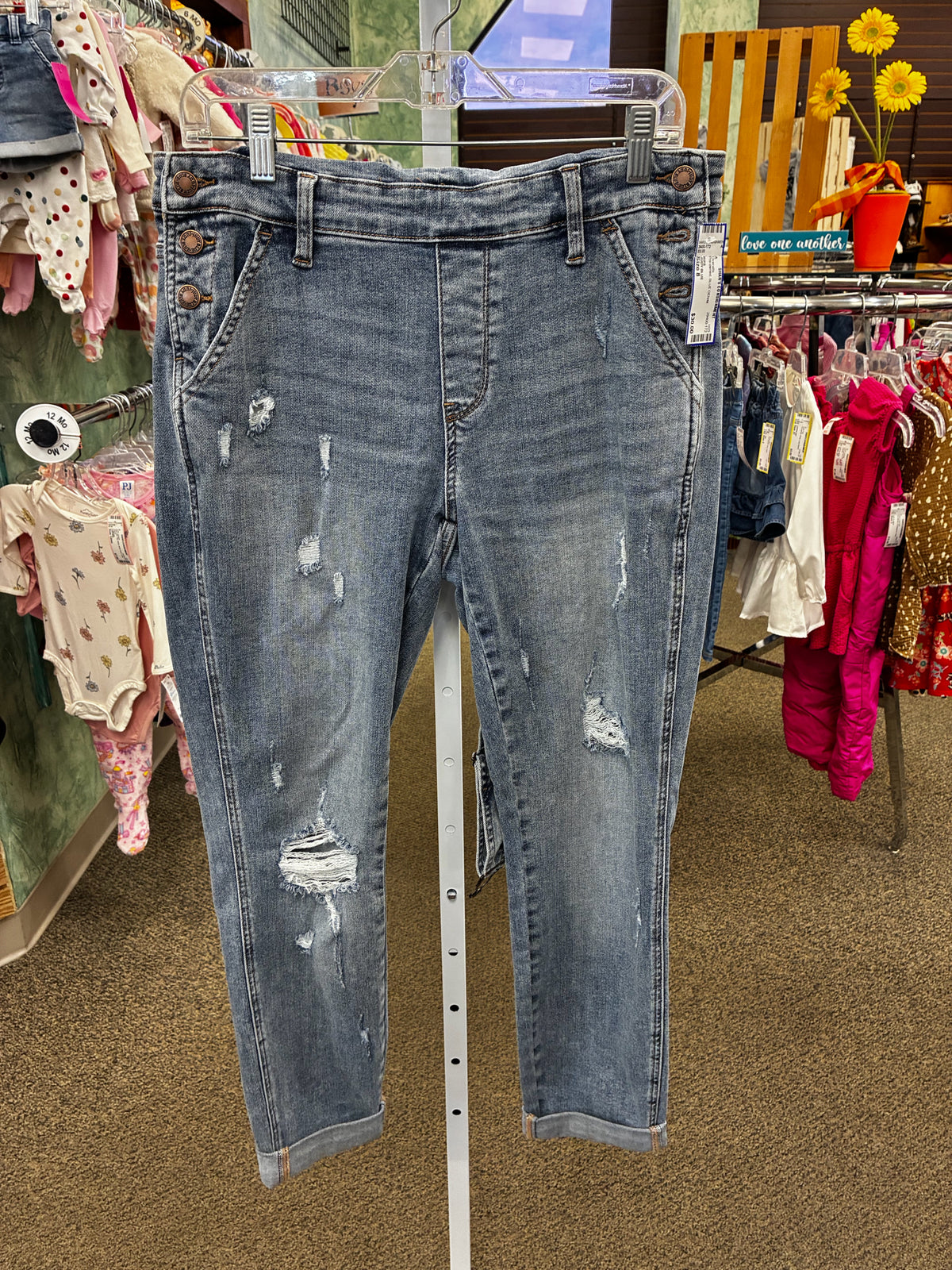 Pre-owned JUDY BLUE BLUE DENIM # SIZE 8 Overalls