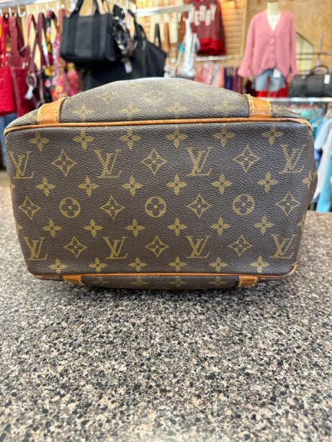 Pre-owned LOUIS VUITTON Brown Signature Tan Tote Designer Purse