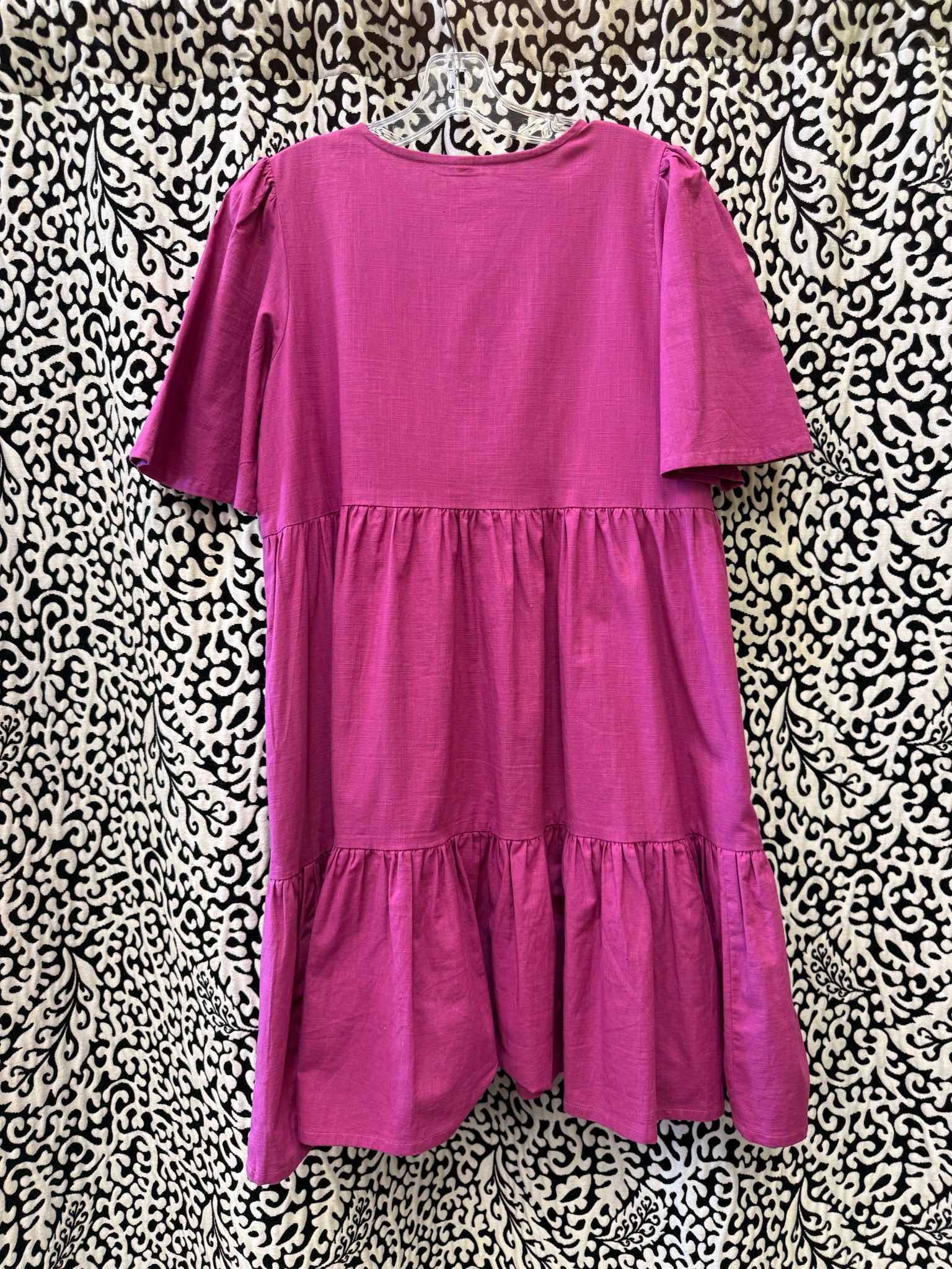 Pre-owned MATA TRADERS Purple Size 6 Quarter Sleeve Dress