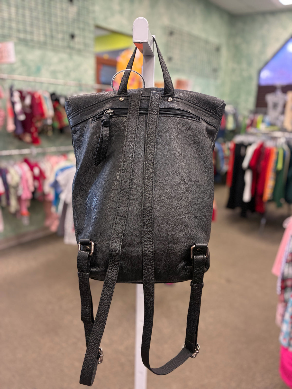 Pre-owned HADAKI Black L Backpack Purse