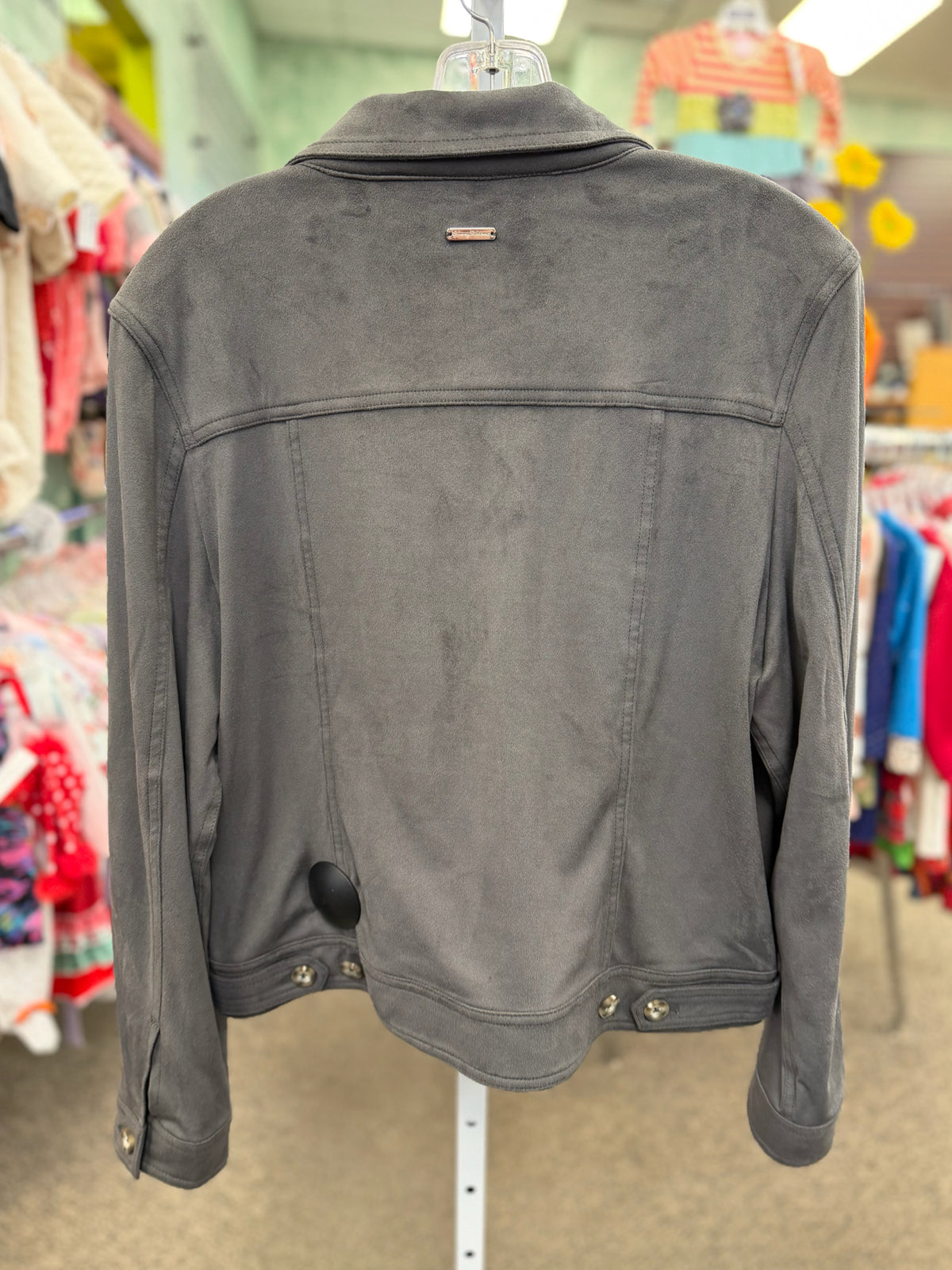Pre-owned Tommy Bahama Dark gray Size L Long Sleeve Shacket