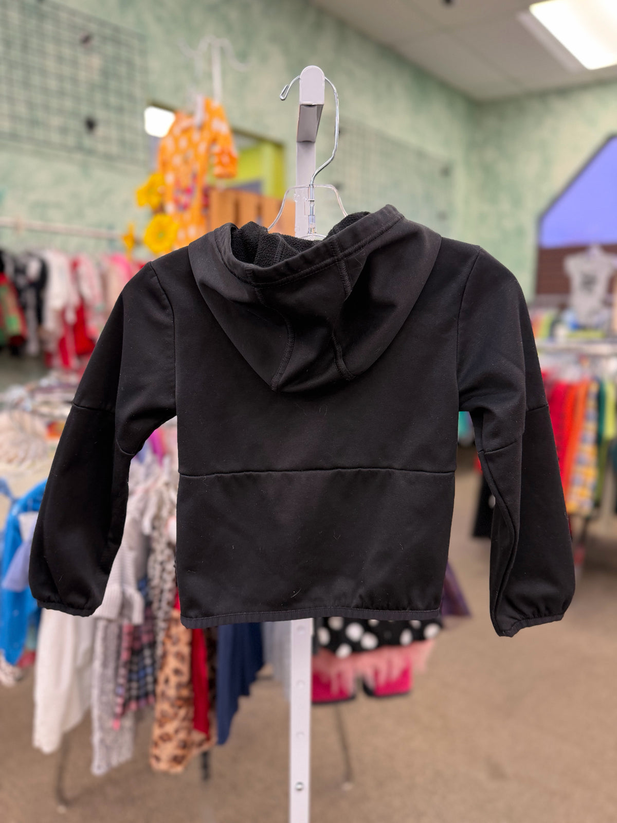 Pre-owned NORTH FACE Black White Trim C-SIZE 4T Long Sleeve Boys Light Wt Jacket