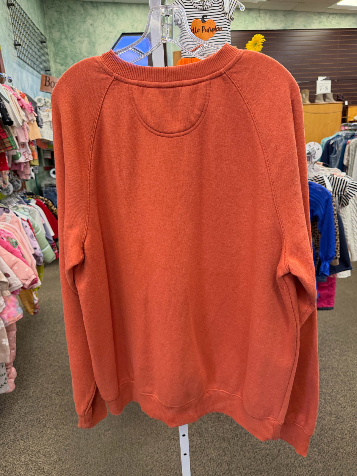 Pre-owned CARHARTT Dark Peach Men Size L Long Sleeve Mens Pullover