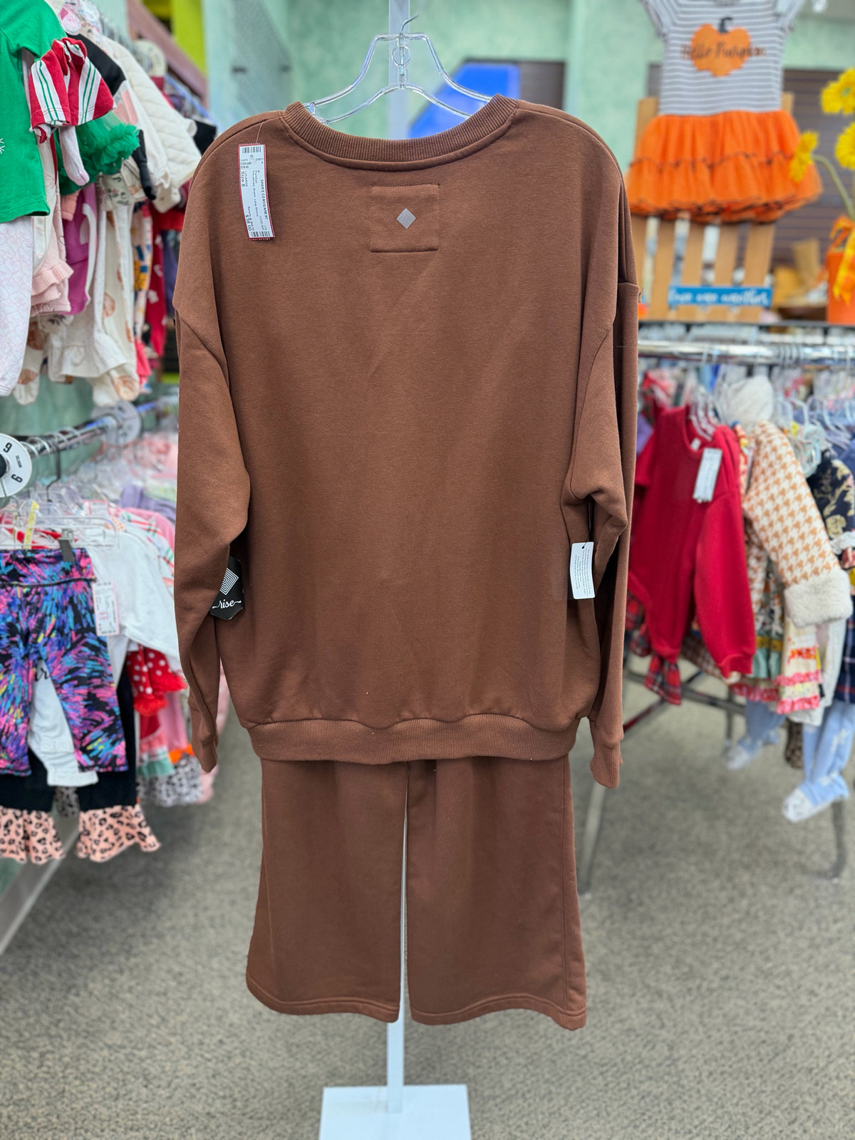 Pre-owned LULAROE Brown Dr Size 8 Long Sleeve PantSet