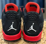 Pre-owned AIR JORDAN Black Red Trim C-SIZE 4 Boys Designer Sneaker