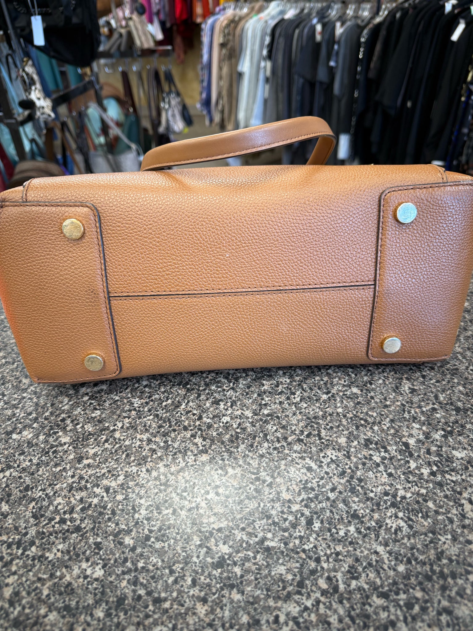 Pre-owned MICHAEL KORS Tan Shoulder Designer Purse