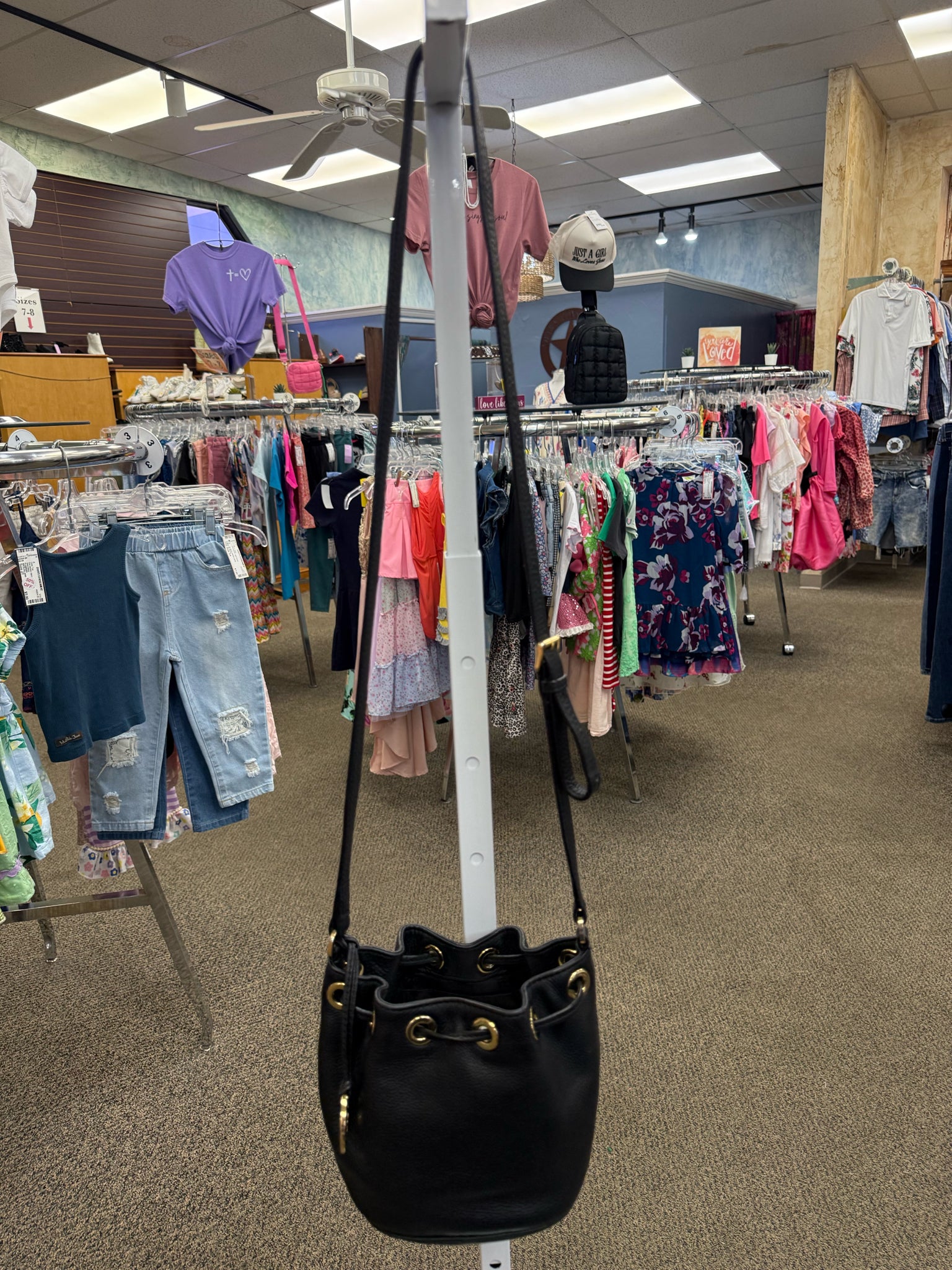 Pre-owned MICHAEL KORS Black Gold S Crossbody Purse