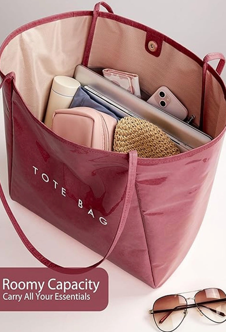 New Zenana Wine L Tote Purse
