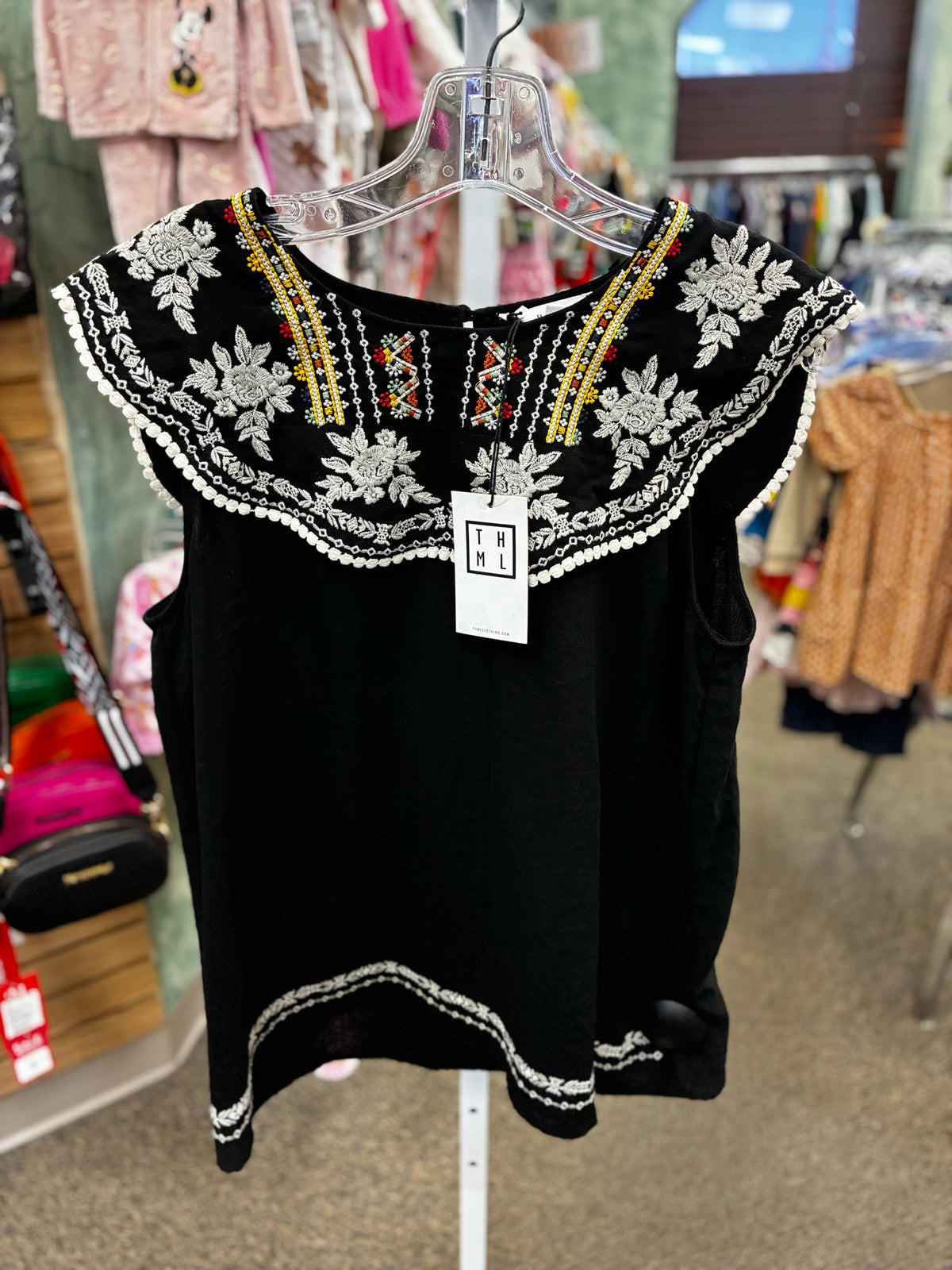 New with Tag THML Black Multi Print Size: S Sleeveless Blouse