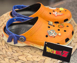 New with Tag CROCS Orange Blue Trim Size 6 Designer Shoe