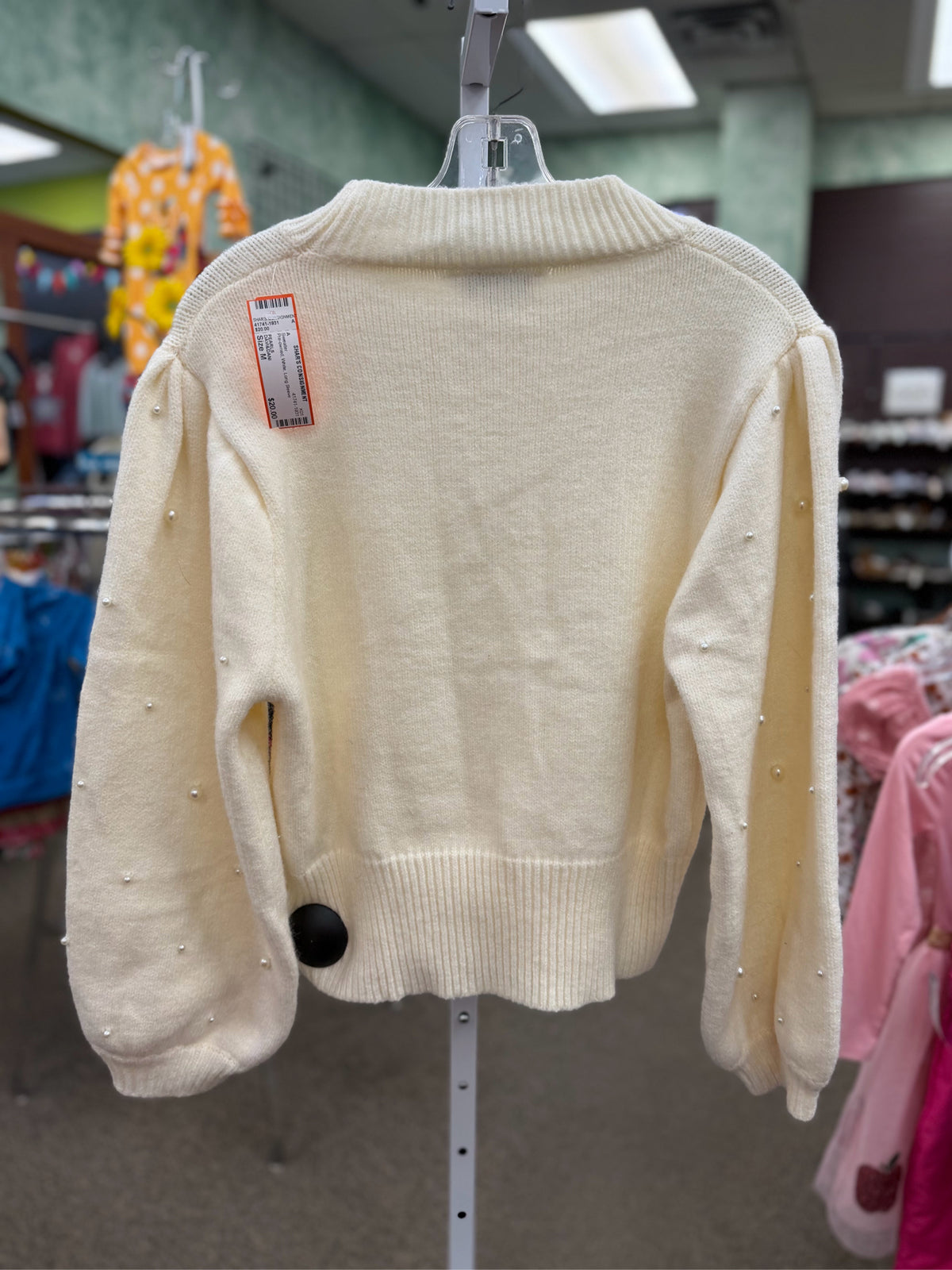 Pre-owned DAVI&DANI White Size M Long Sleeve Sweater