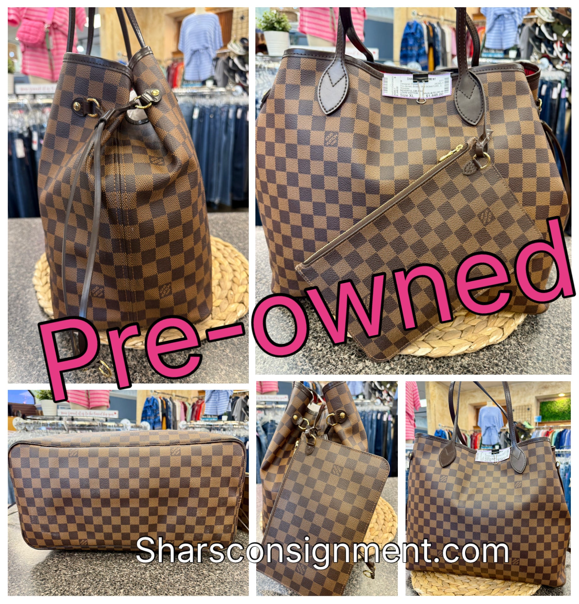 Pre-owned LOUIS VUITTON Brown TAN SIGNATURE Shoulder Designer Purse