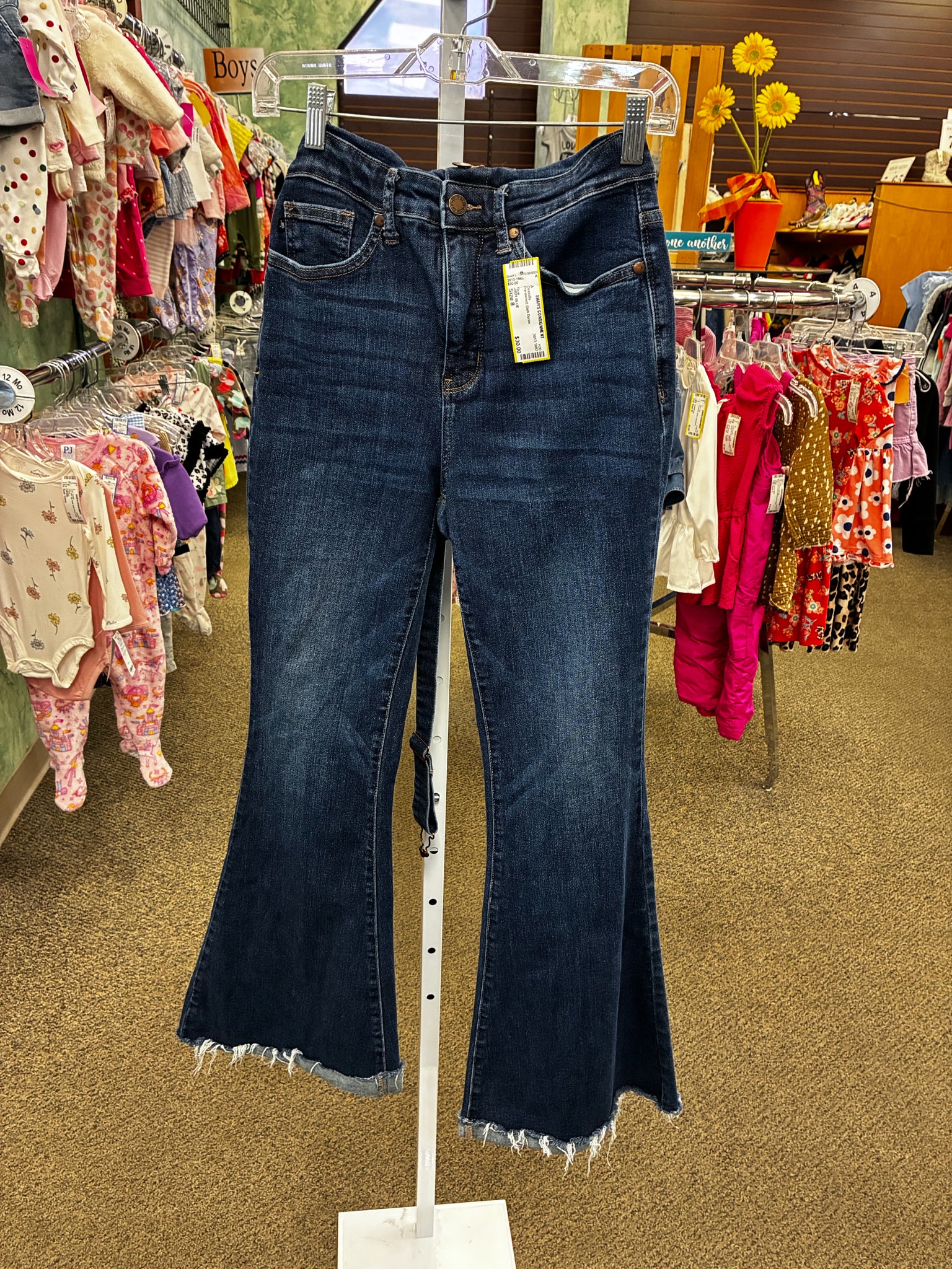 Pre-owned JUDY BLUE Dark Denim # SIZE 8 Overalls