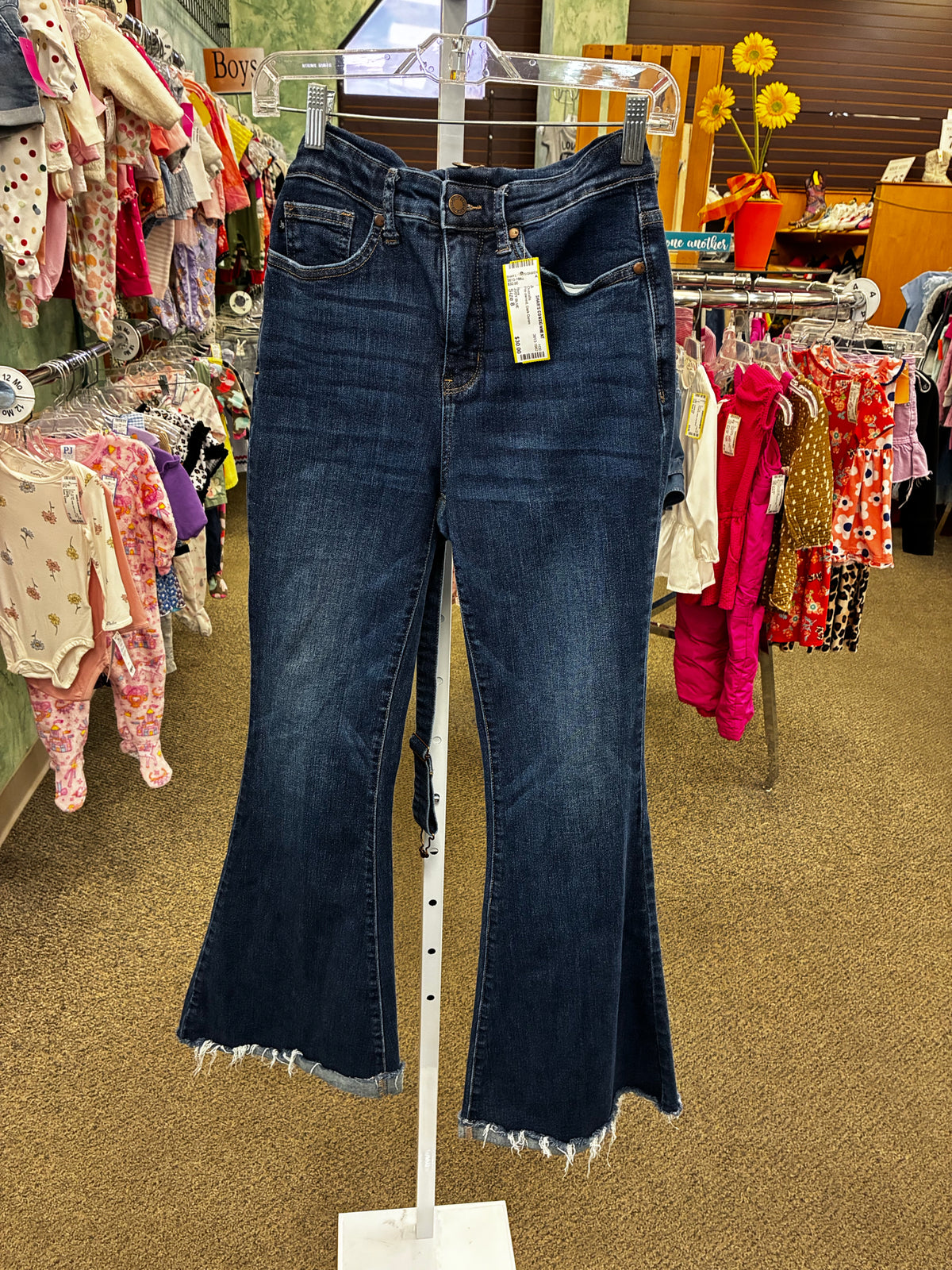 Pre-owned JUDY BLUE Dark Denim # SIZE 8 Overalls