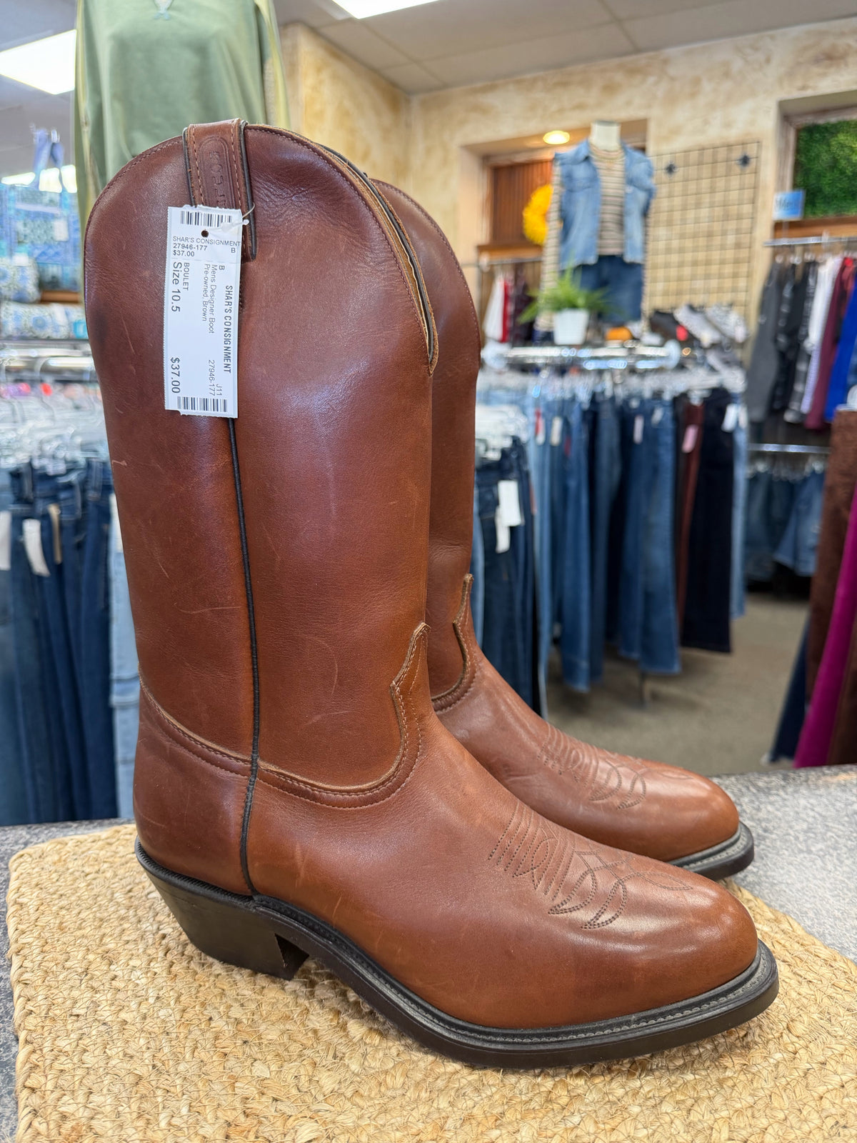Pre-owned BOULET Brown SHOE SIZE 10.5 Mens Boots