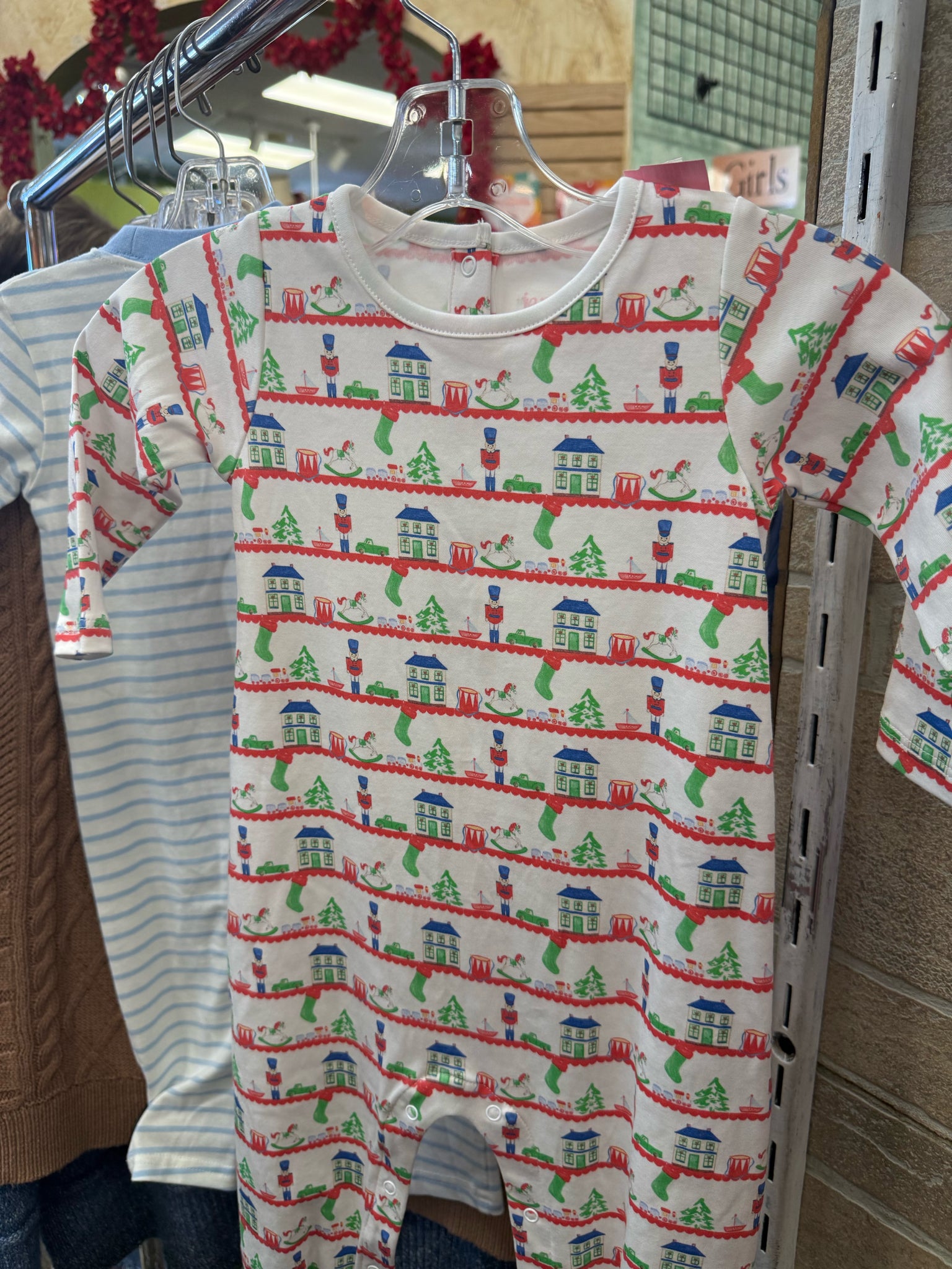 New with Tag JAMES & LOTTIE White Red C-SIZE 12mo Long Sleeve Pants Boys Jumper