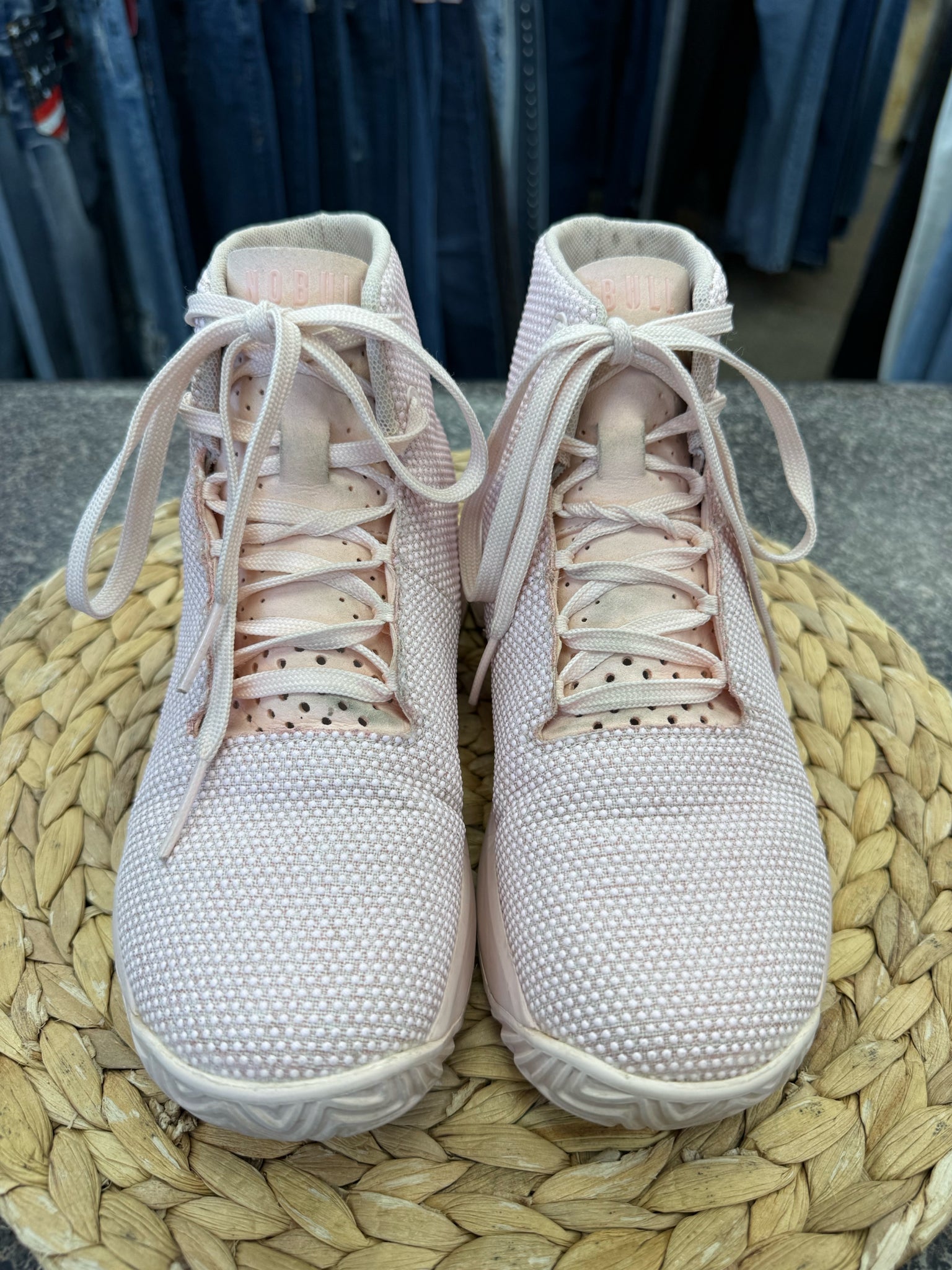 Pre-owned No Bull Pale pink Size 7 Designer Sneaker