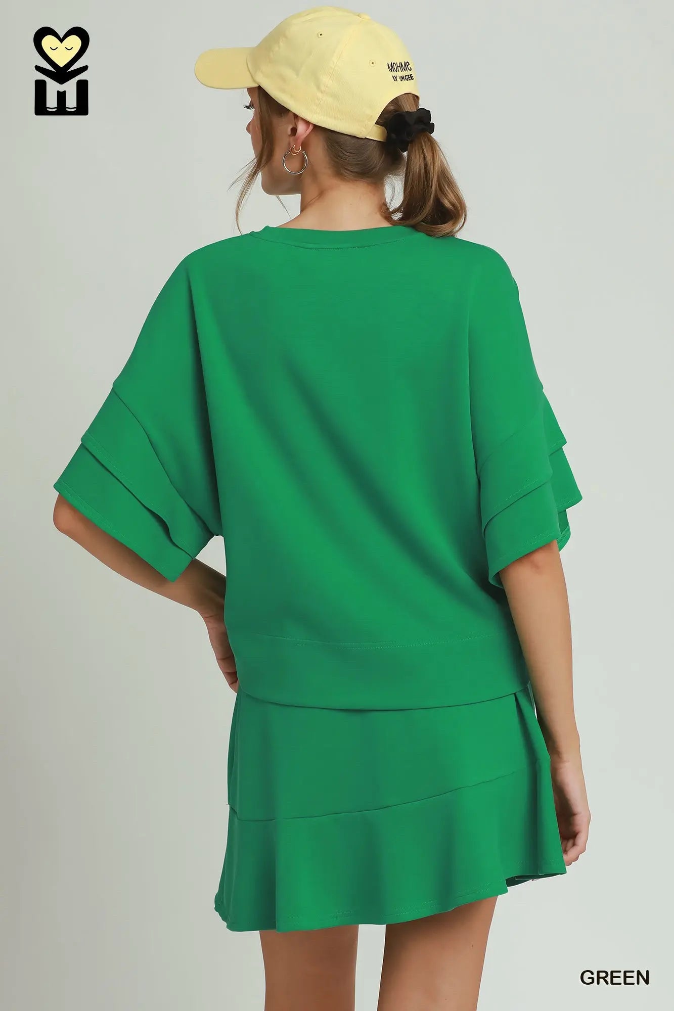 New UMGEE Green Dr Size S SkirtSet
